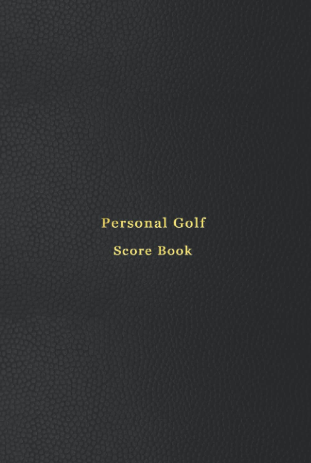 Majosta Personal Golf Score Book cover, a portable log to track rounds and progress.