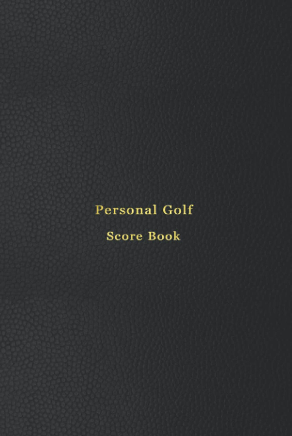 Majosta Personal Golf Score Book cover, a portable log to track rounds and progress.