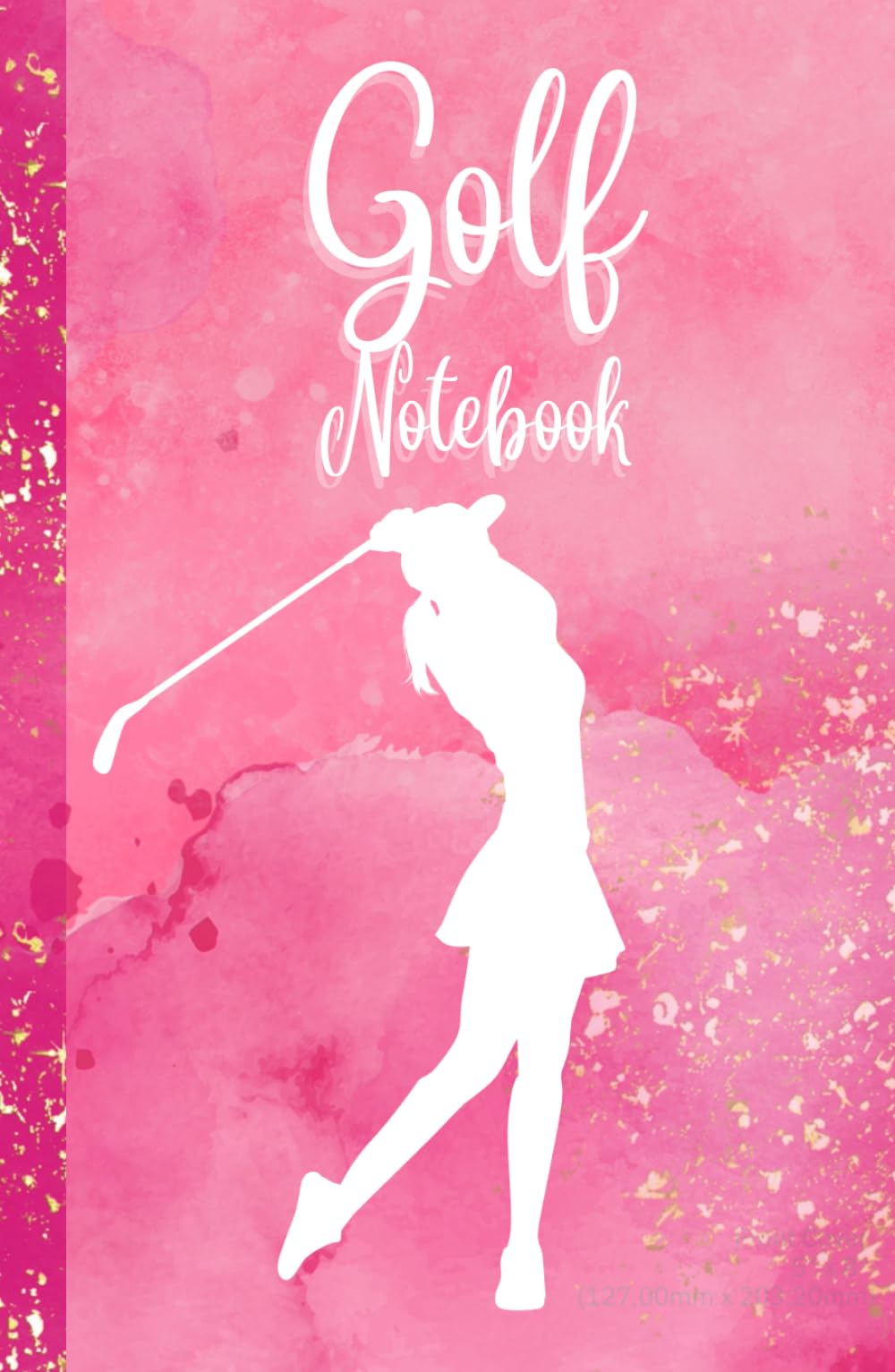 Majosta pink golf notebook for women with scorecard pages to track rounds