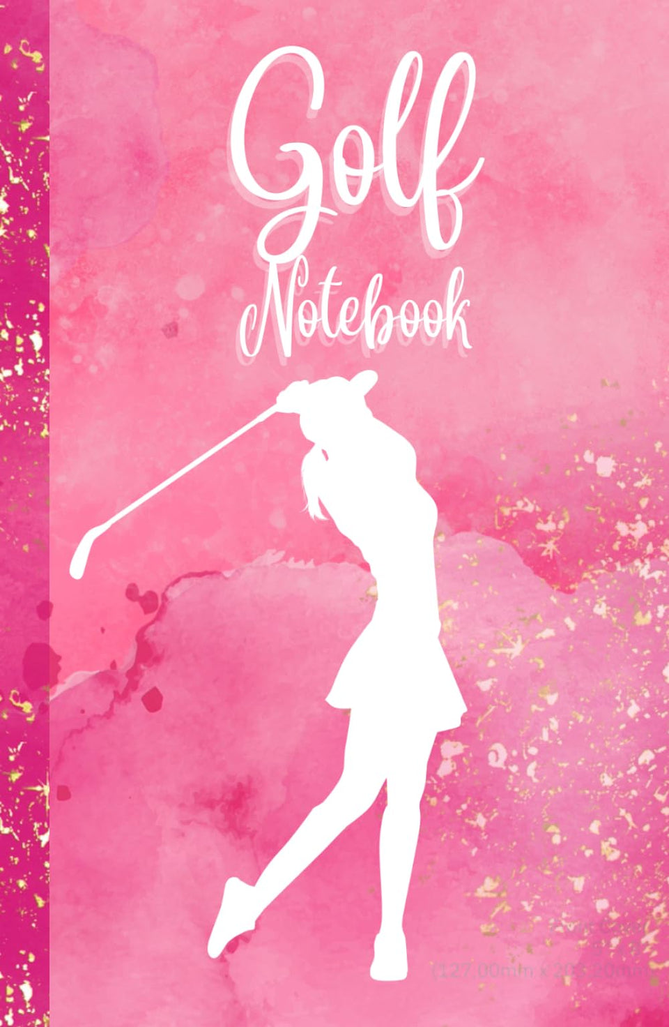 Majosta pink golf notebook for women with scorecard pages to track rounds