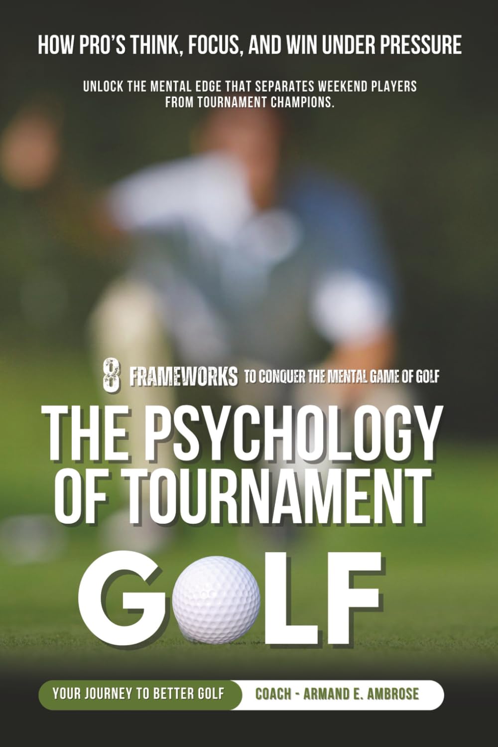 Majosta The Psychology of Tournament Golf cover image showing mindset strategies for competition success