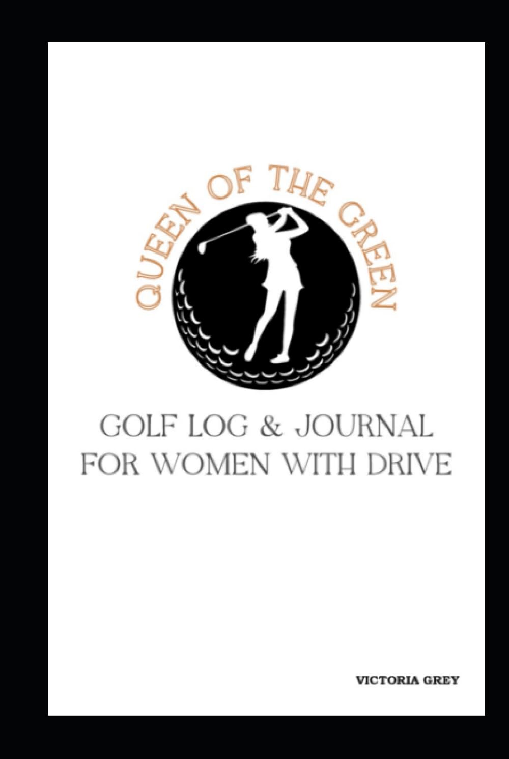 Majosta Queen of the Green golf log cover for women, ideal for tracking rounds and goals.