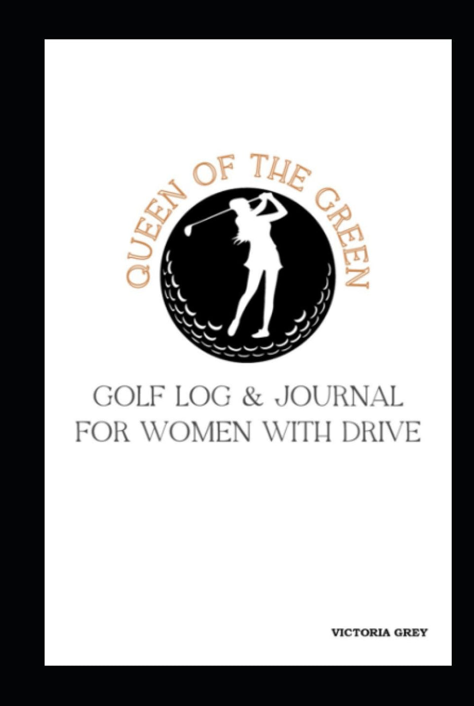 Majosta Queen of the Green golf log cover for women, ideal for tracking rounds and goals.