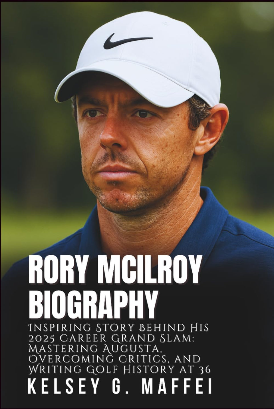 Majosta Rory McIlroy biography cover; a compelling golf journey for fans seeking inspiration.