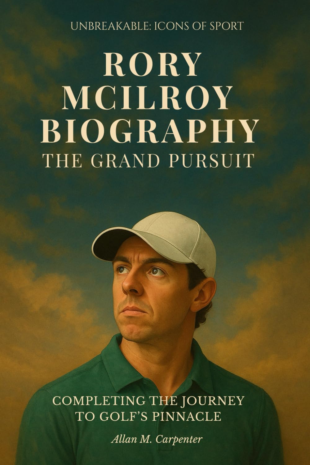 Majosta Rory McIlroy biography Grand Pursuit cover shows a journey of athletic excellence and perseverance.