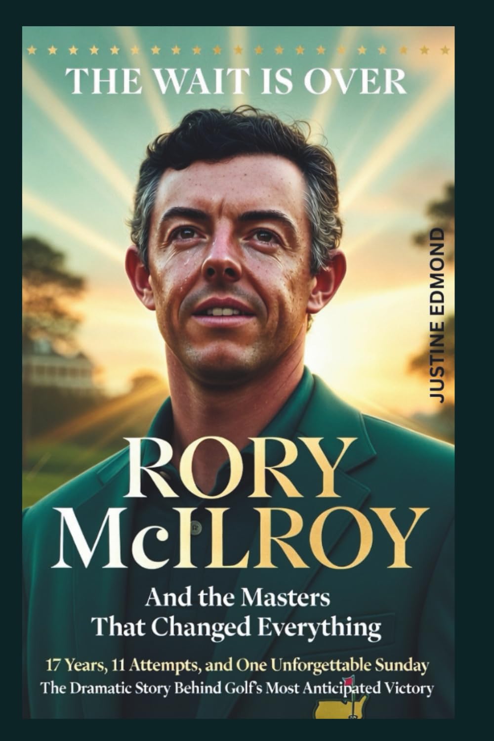 Majosta Rory McIlroy Masters book cover, captivating tale of perseverance for golf readers.