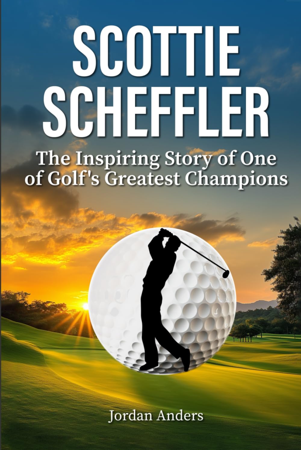 Majosta Scottie Scheffler biography cover, engaging portrait for golf fans seeking motivation and insight.