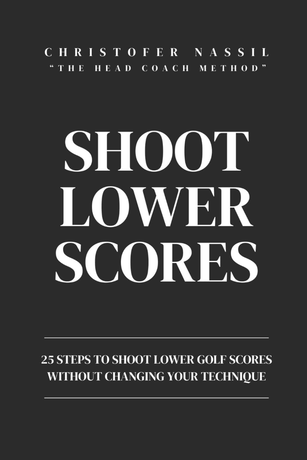 Majosta Shoot Lower Scores book cover showing the Head Coach Method to improve golf scores