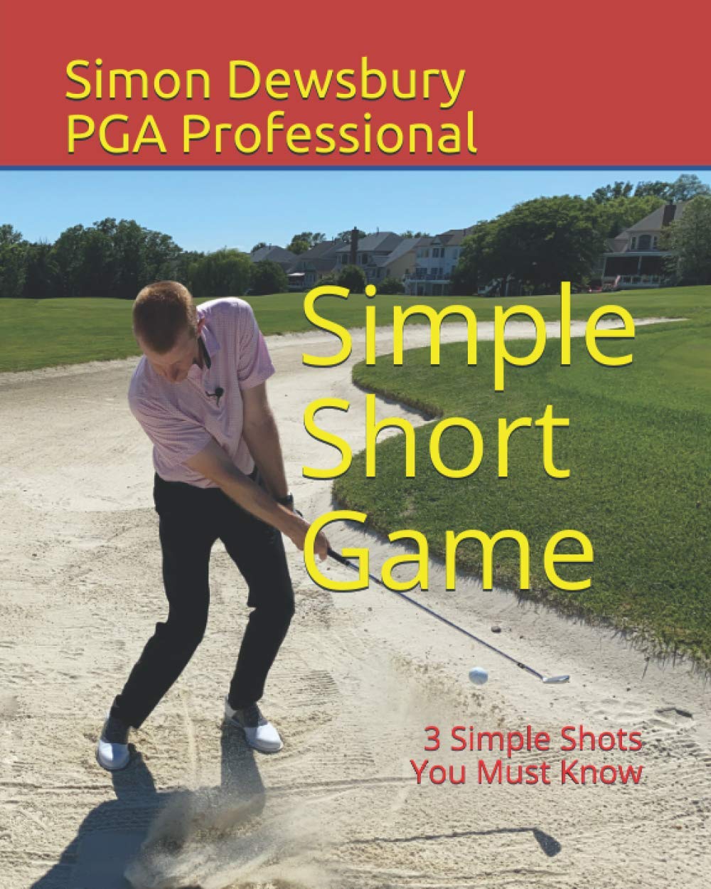 Majosta Simple Short Game book cover illustrating three essential golf shots for improved scoring.