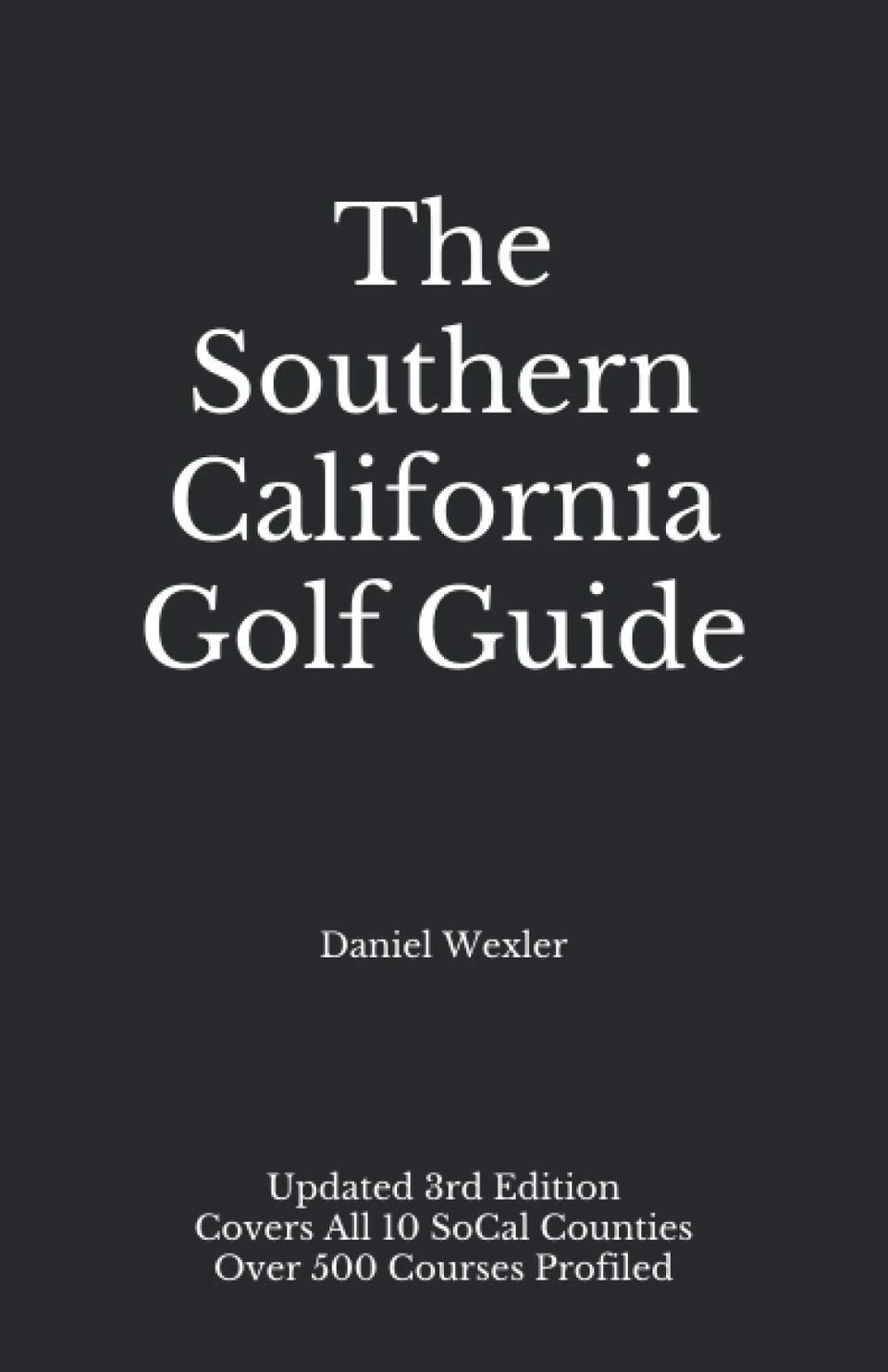 Majosta The Southern California Golf Guide cover showcasing the Black Book edition for golf enthusiasts.