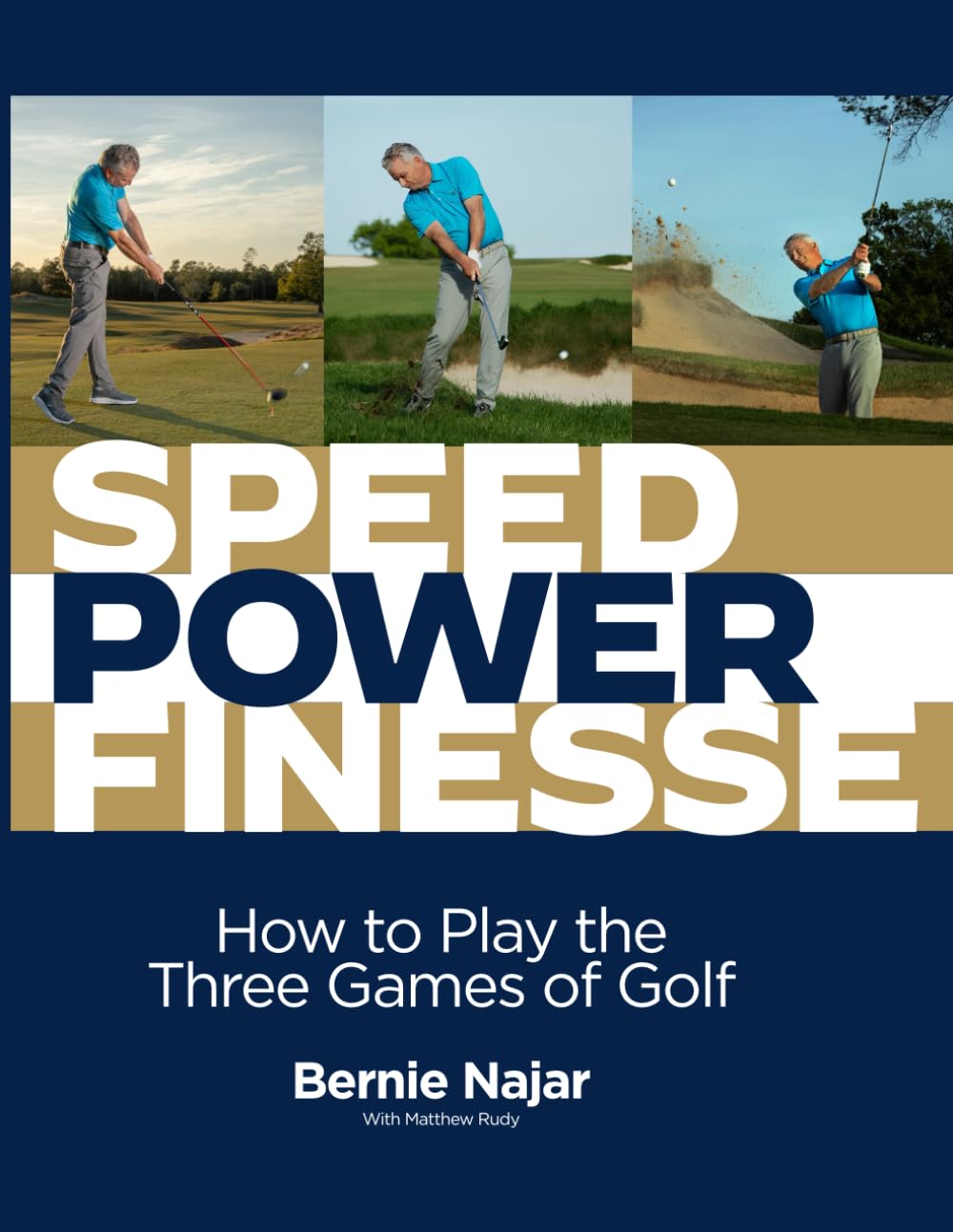 Majosta Speed Power Finesse book cover for golf improvement and skill development