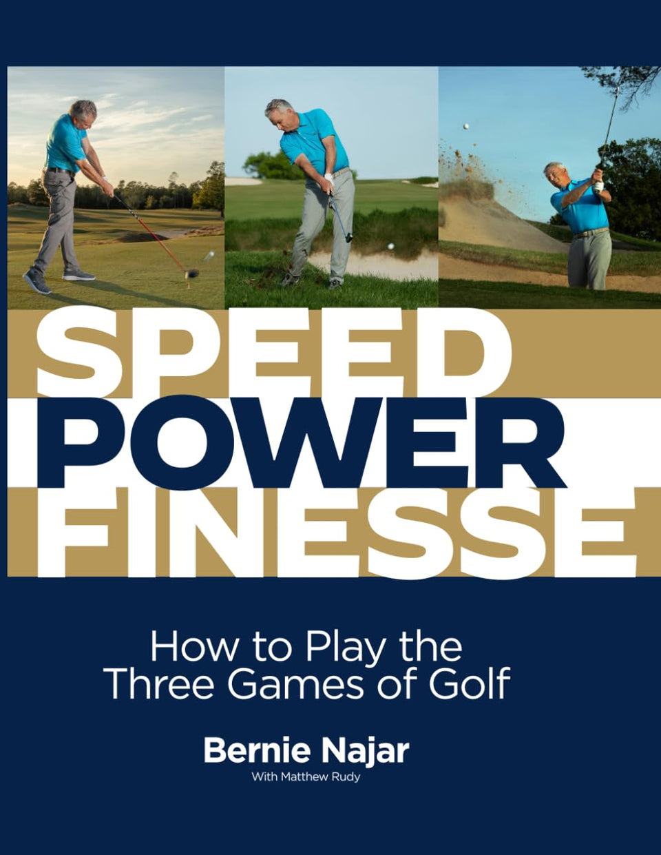 Majosta Speed Power Finesse book cover for golf improvement and skill development