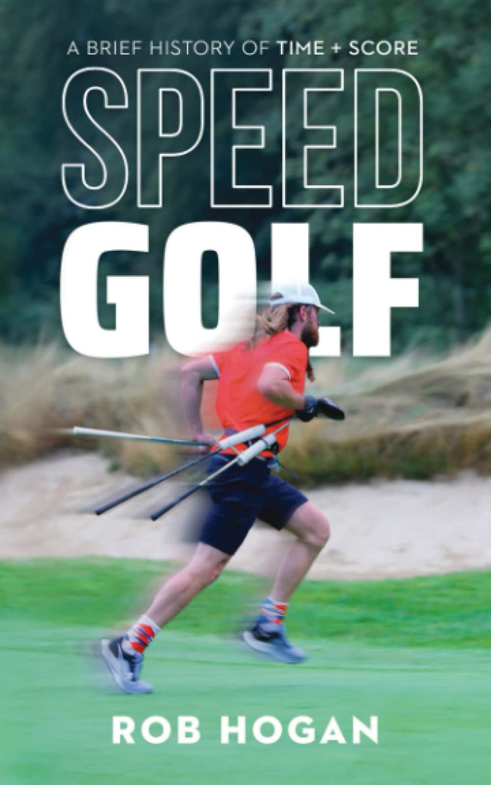 Majosta Speedgolf history cover inviting readers to explore the sport's origins