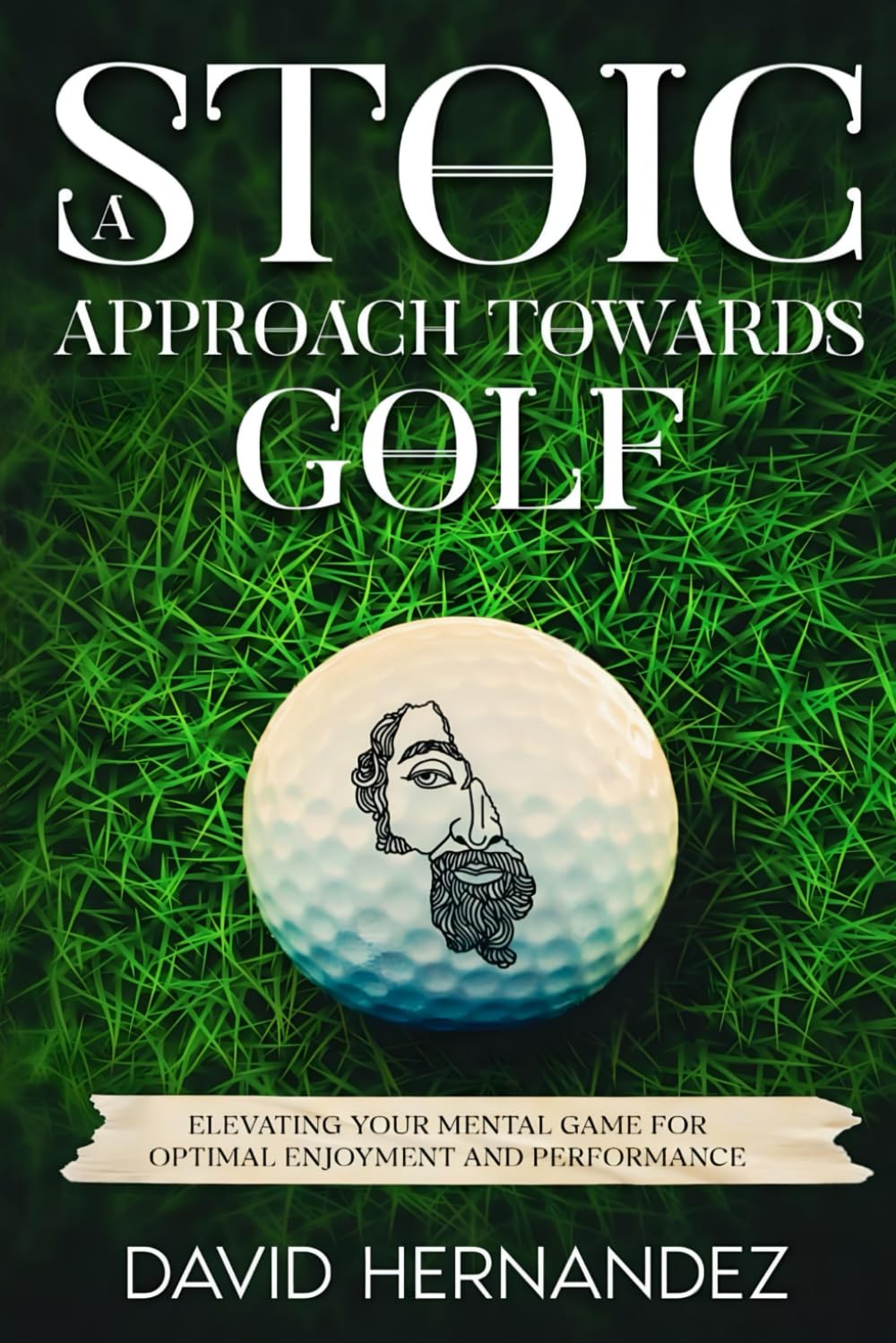 Majosta Stoic Golf book cover highlighting focus and resilience for the mental game.