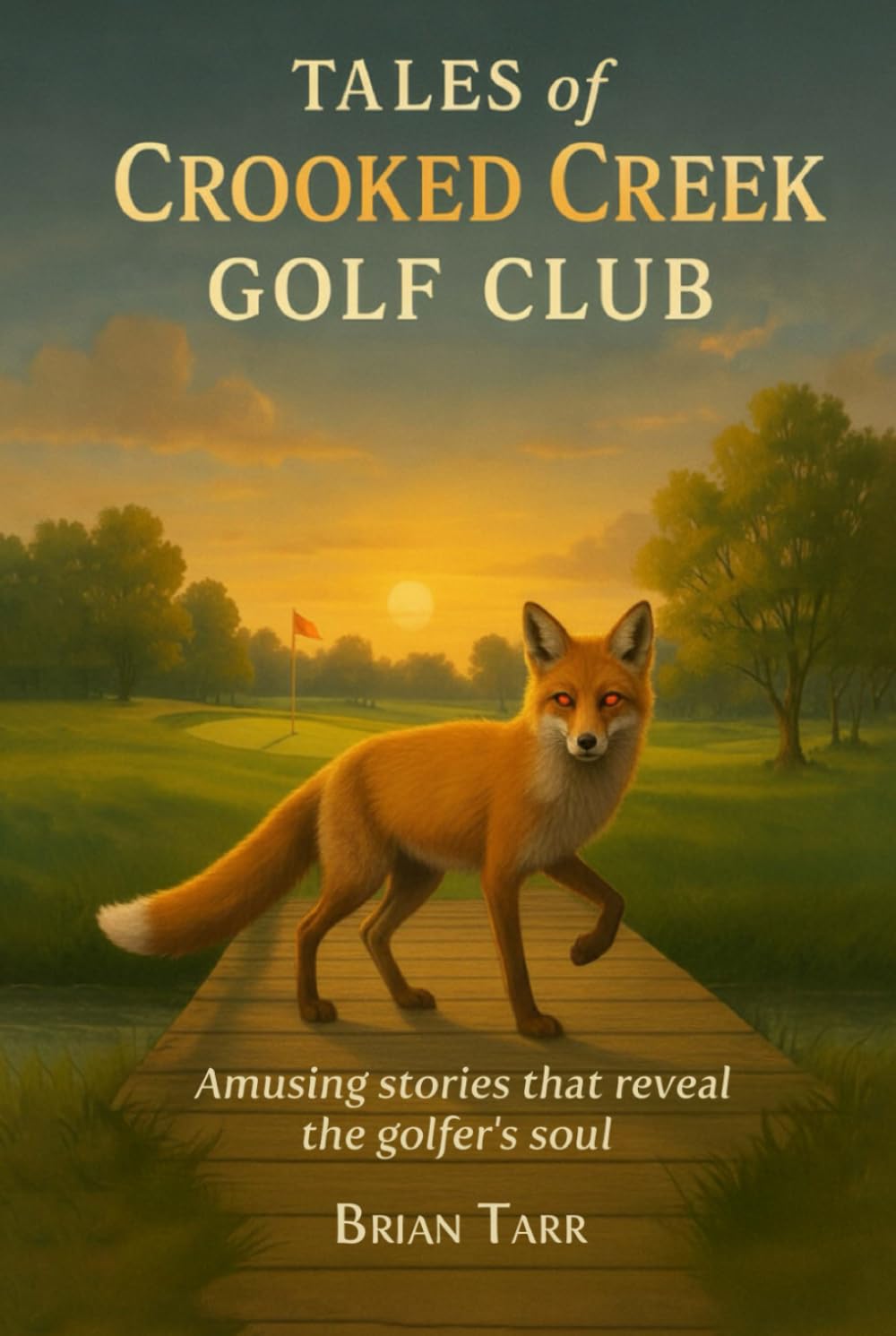 Majosta Tales Of Crooked Creek cover art evokes nostalgia for golf storytelling.
