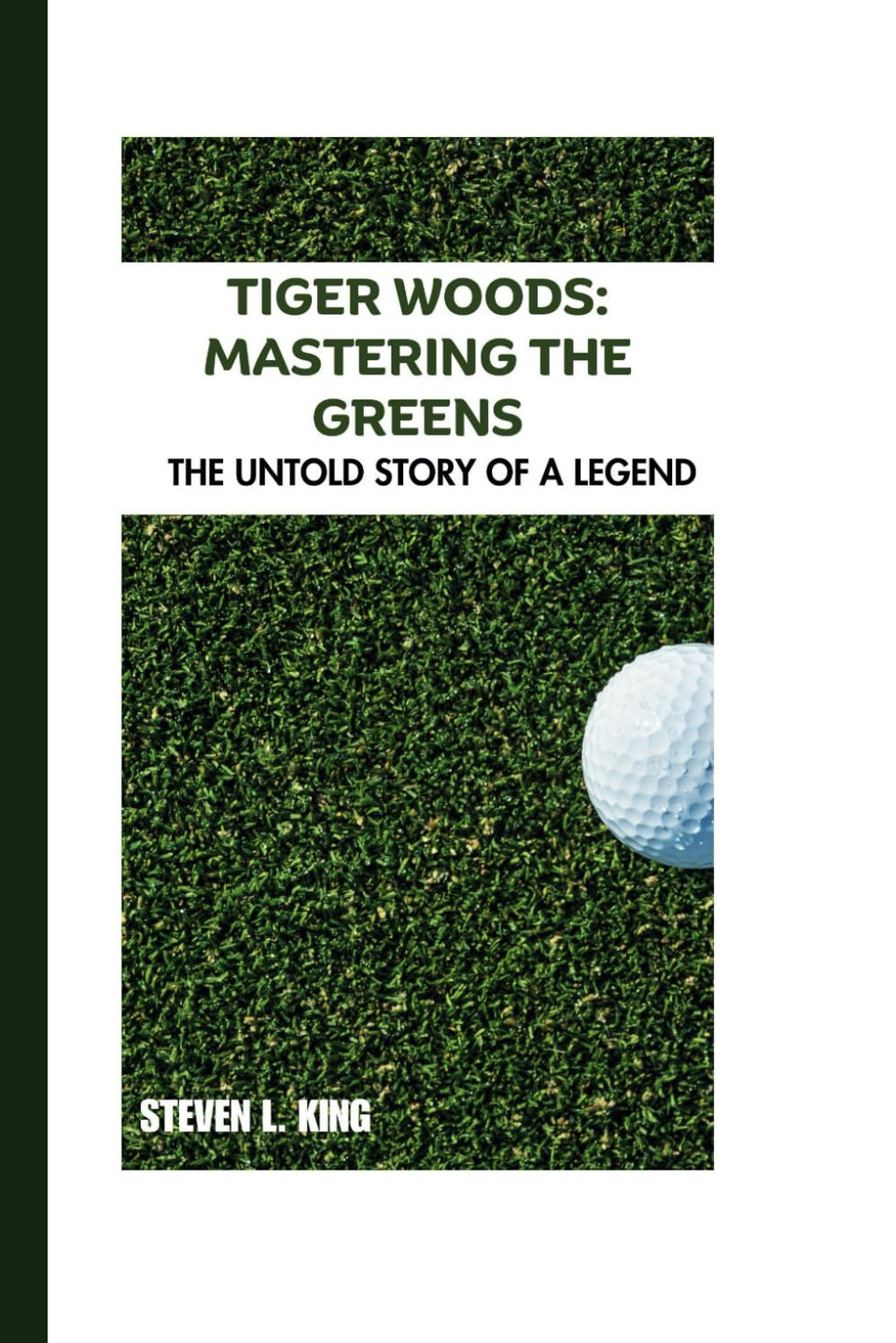 Majosta Tiger Woods cover image, highlighting greens mastery for golf fans