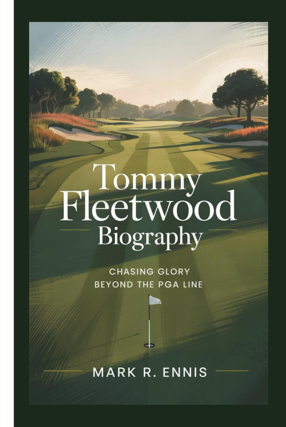 Majosta Tommy Fleetwood biography cover showing a poised golfer ready for the next challenge