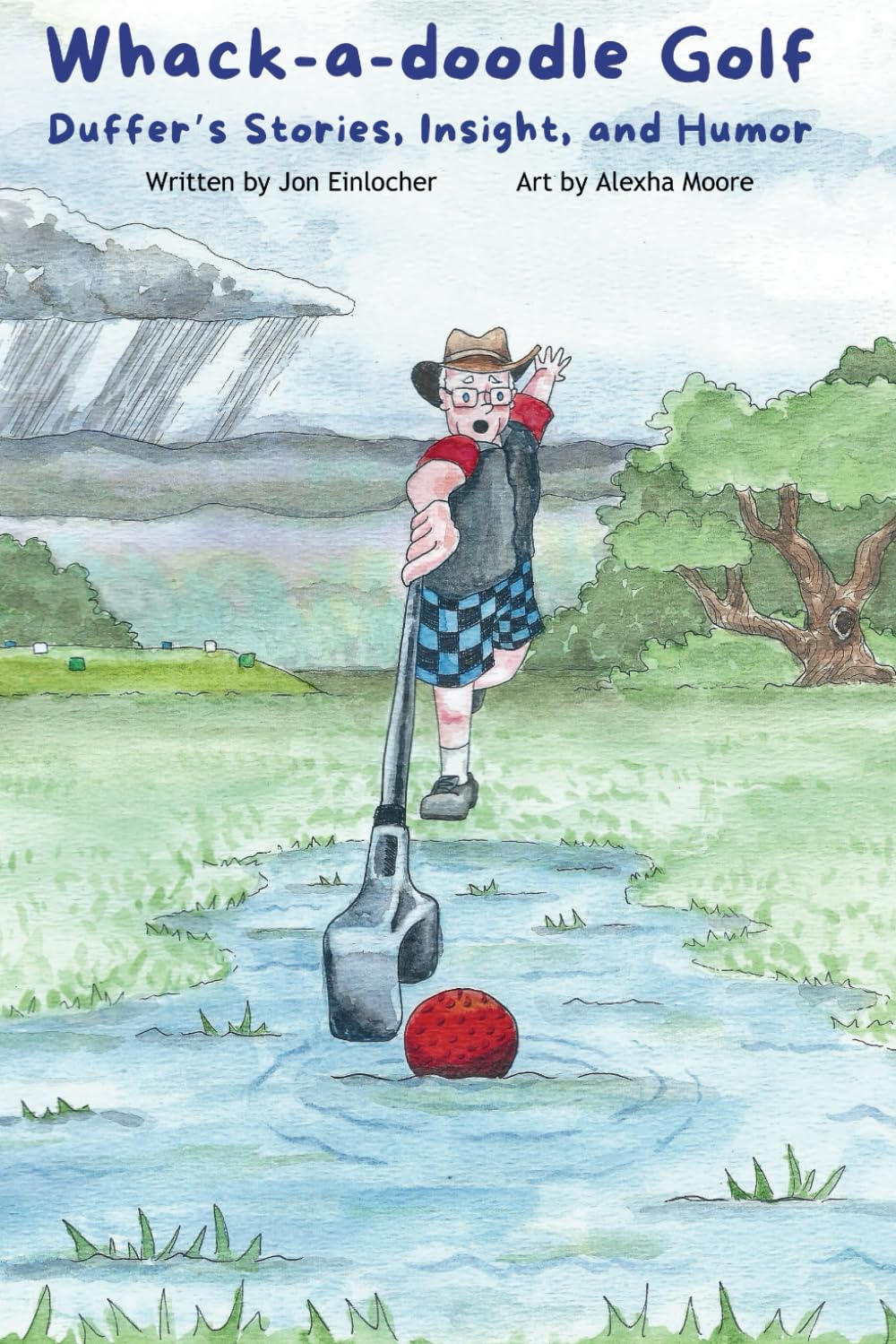 Majosta Whack-a-doodle Golf cover with humorous golf art and engaging stories.