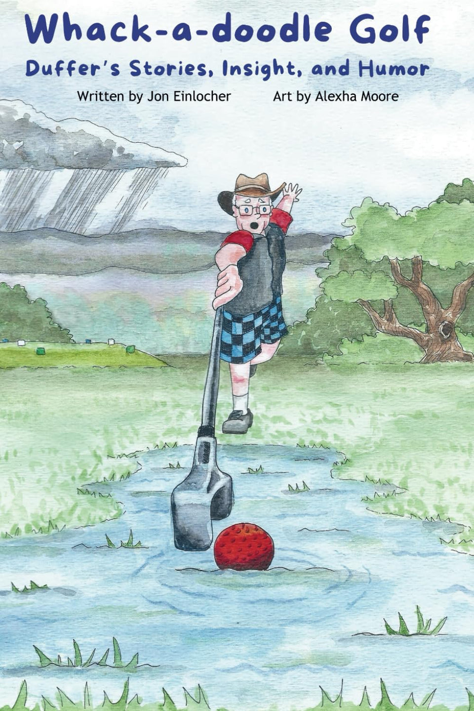 Majosta Whack-a-doodle Golf cover with humorous golf art and engaging stories.