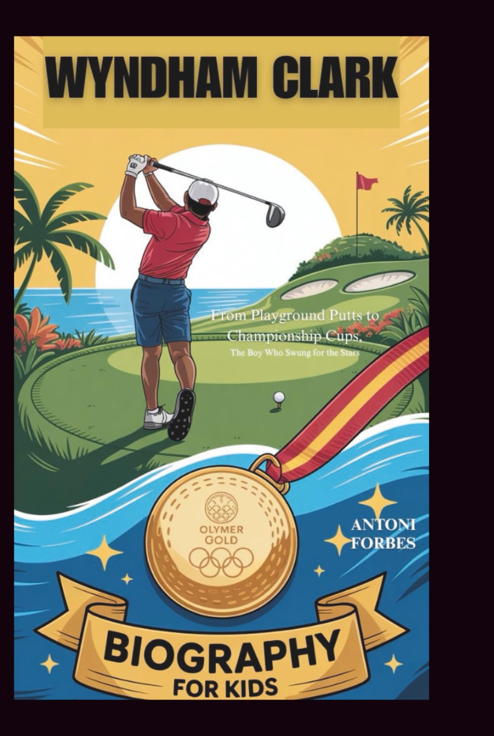 Majosta Wyndham Clark book cover highlighting a motivational sports biography for aspiring athletes.