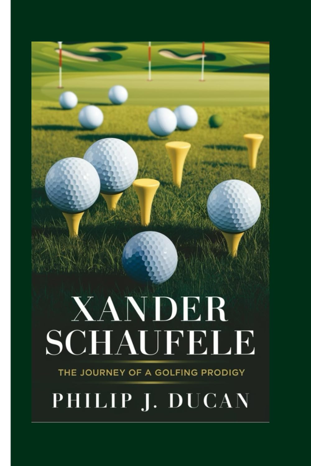 Majosta Xander Schauffele biography cover inviting golf fans to explore a rising champion's journey