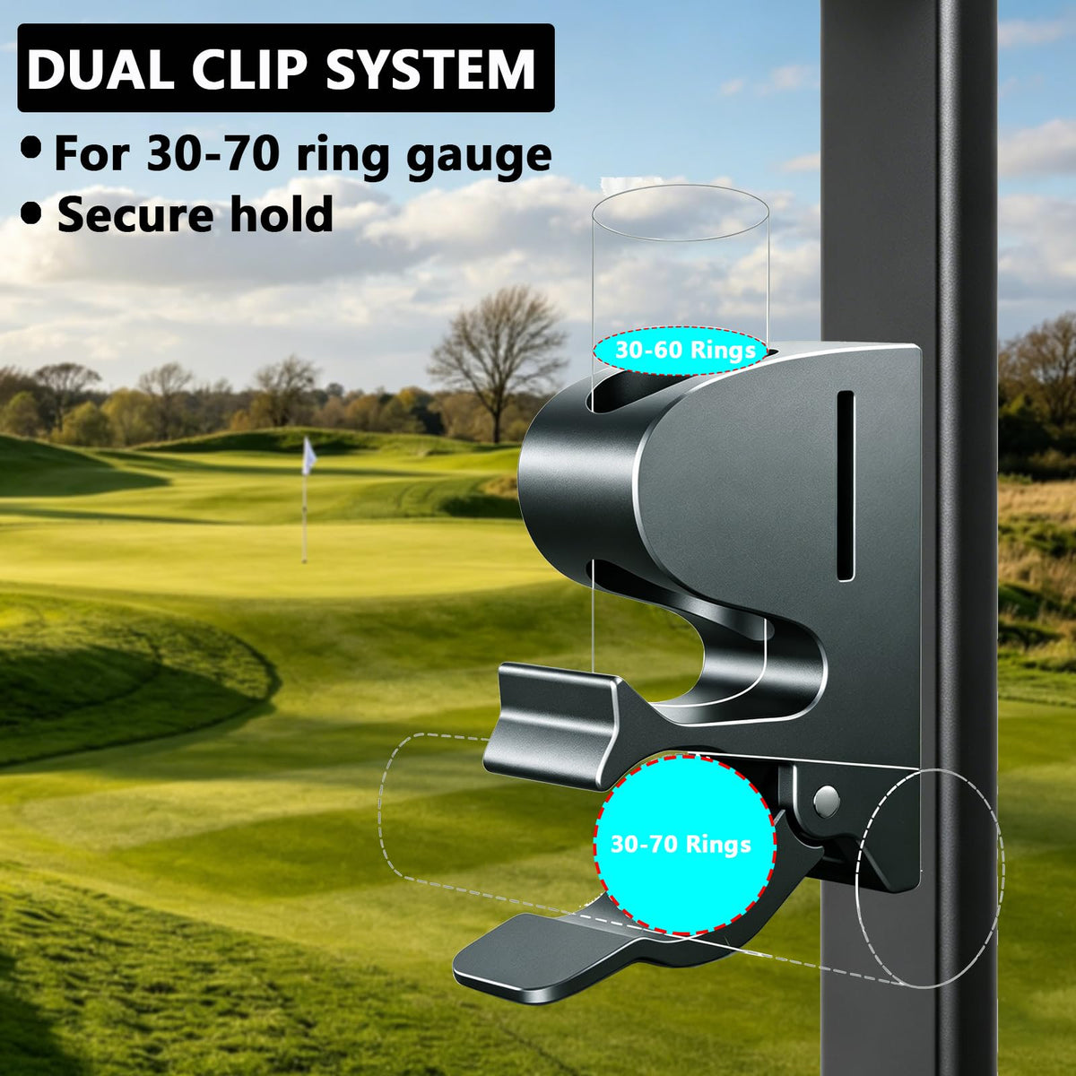 Makcoolen scratch-resistant aluminum body protects cart surfaces.