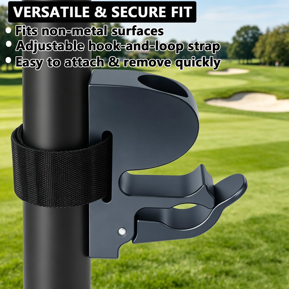 Makcoolen storage bag keeps essentials organized during rounds.