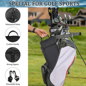 Manetta cooler bag features leak-proof lining and sturdy carry handle for easy transport.