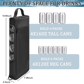 Manetta cooler bag holds six cans with side-pocket access for convenient on-course hydration.