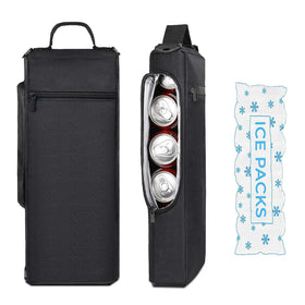 Manetta golf cooler bag with ice pack shows compact insulation for hours of refreshment on the course.