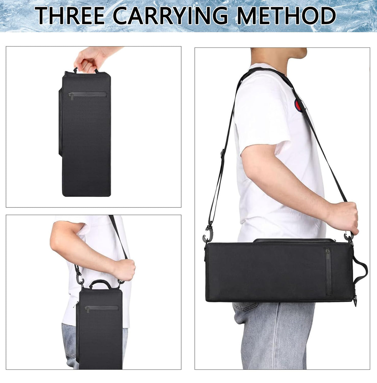 Manetta golf bag cooler offers detachable strap for shoulder or hand carry.