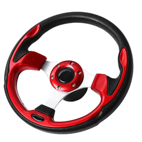 Manifish 12.5-inch universal steering wheel with ergonomic grip for long golf cart sessions.