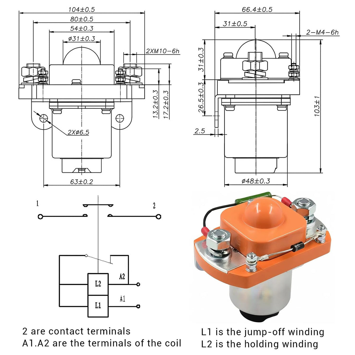 Manioiity MZJ-400A metal contacts close-up for durable power transfer