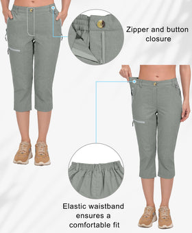 Mapamyumco capris wick moisture to stay comfortable on climbs