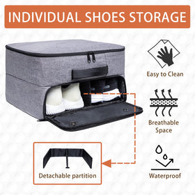 MAQTOIZ Golf Trunk Organizer ventilated area for shoes and air flow.