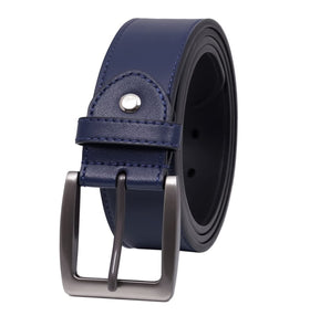 MARACOCO belt blue buckle closeup highlighting durable alloy hardware.