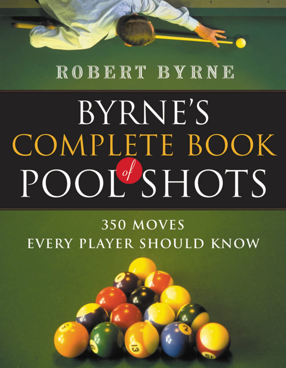 Mariner Byrne's Complete Book of Pool Shots cover showcasing 350 moves to elevate play