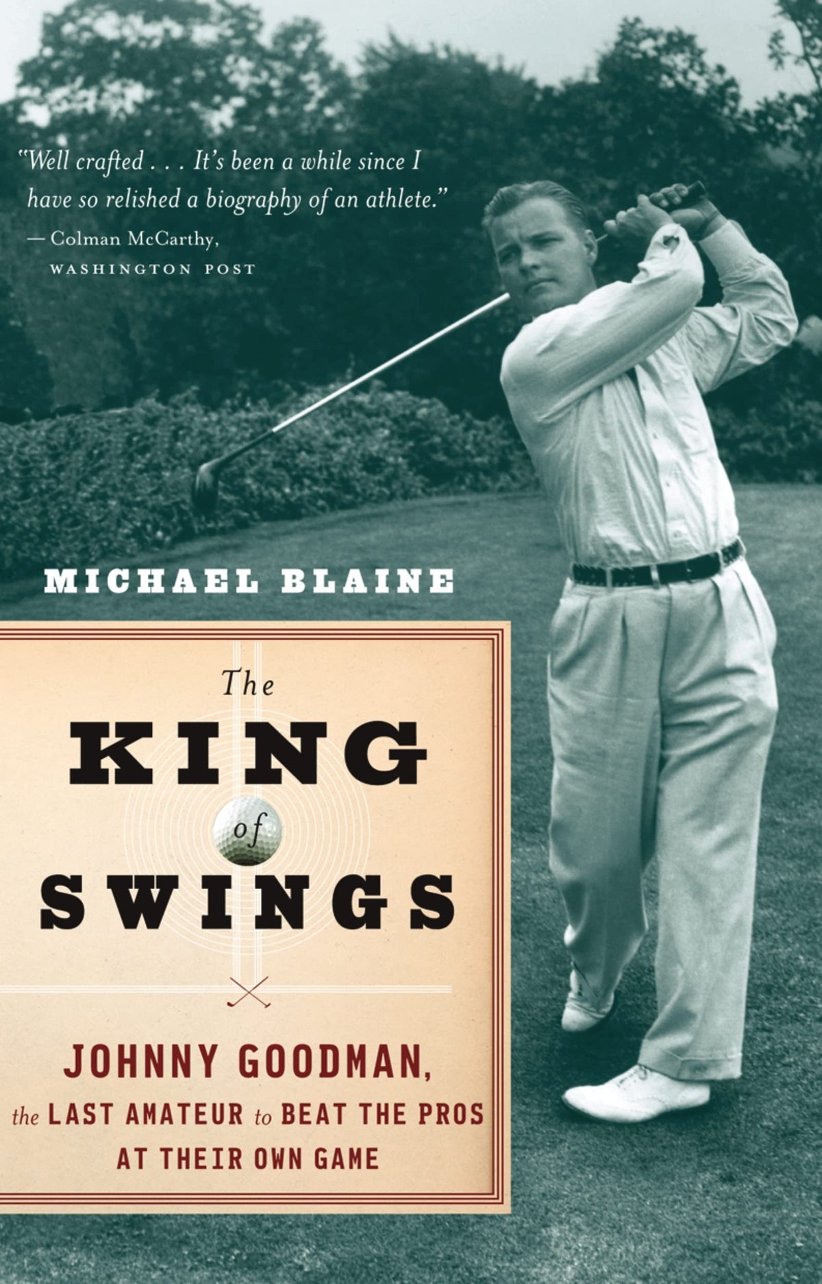 Mariner King Swings Johnny Goodman cover image showing an inspiring underdog golf journey