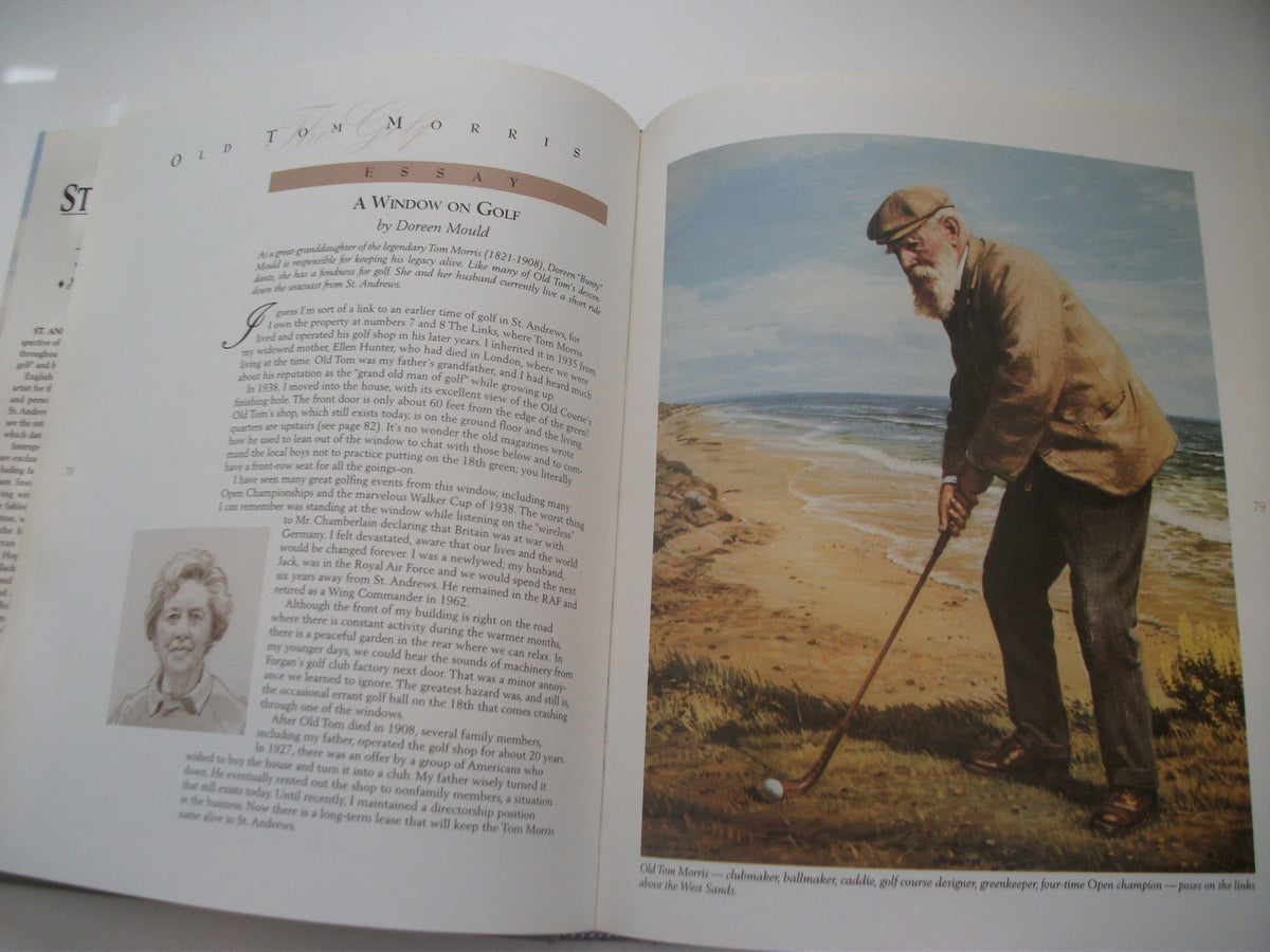 Market Street Press St. Andrews & Golf spine and back cover, great for display on a shelf.