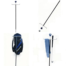 Mars Golf towel hanging feature for convenient drying and organization