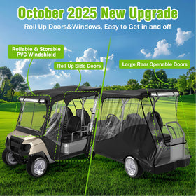 MASHELLY 600D Oxford fabric – durable rain shield protects the cart from rain and UV.