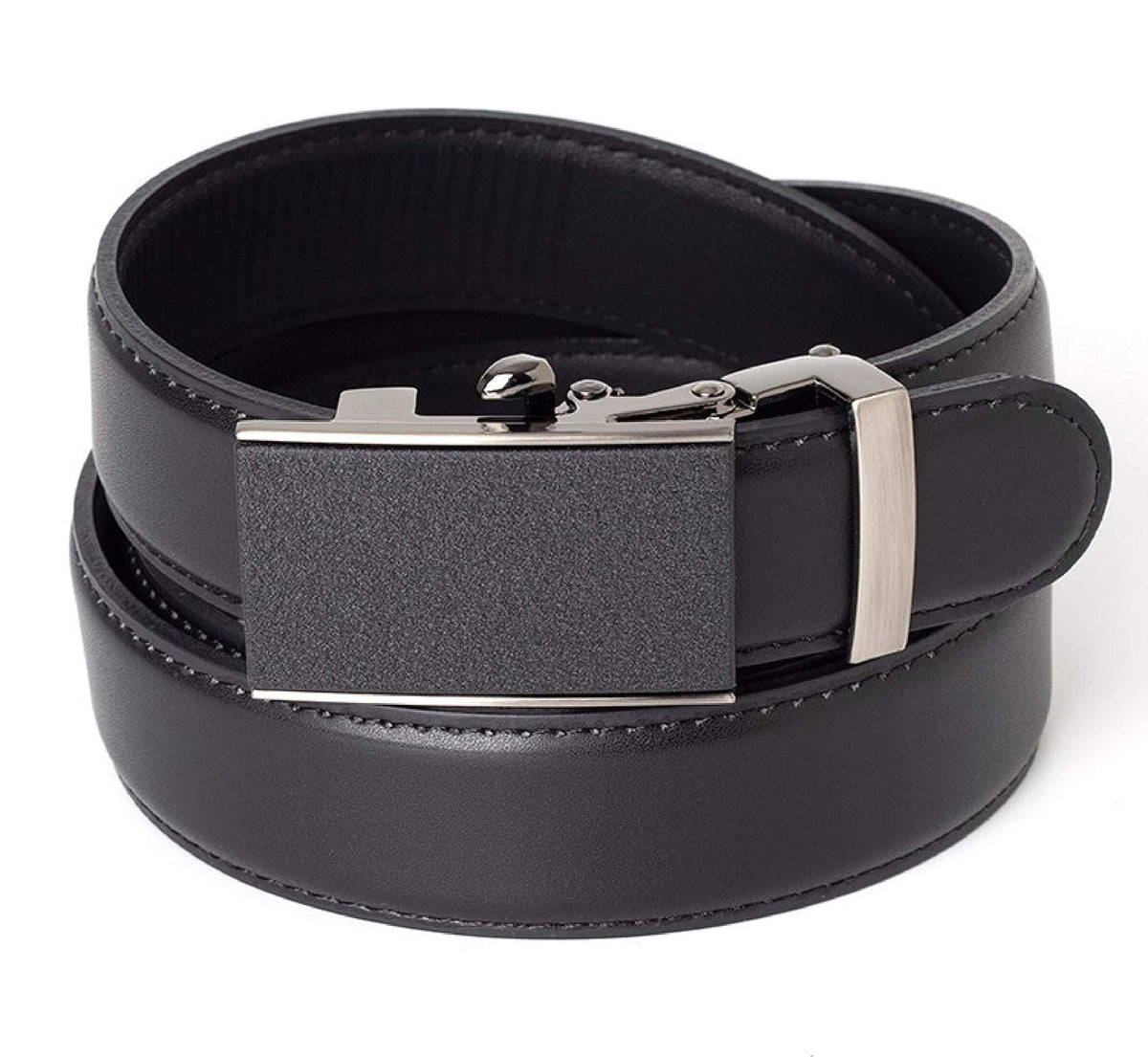 maskfactory men's genuine leather dress belt with a polished buckle enhances formal outfits