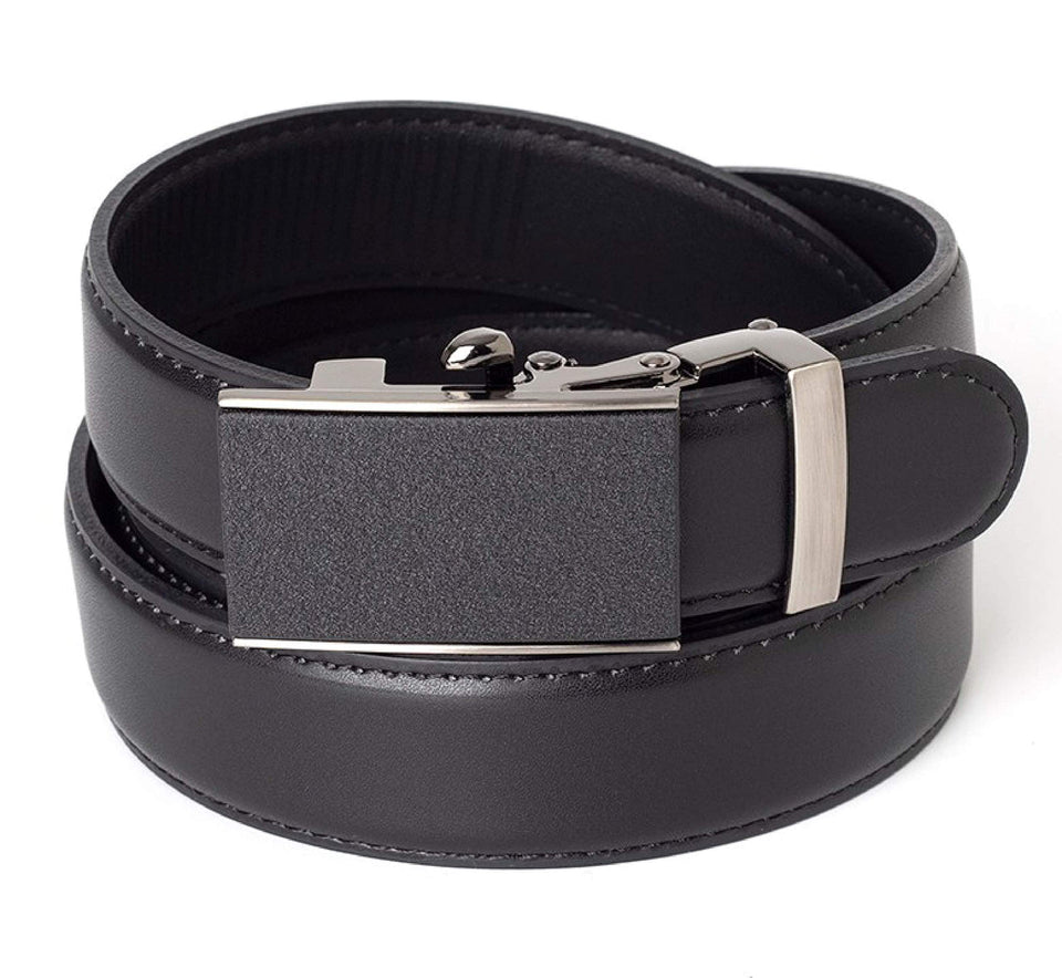maskfactory men's genuine leather dress belt with a polished buckle enhances formal outfits