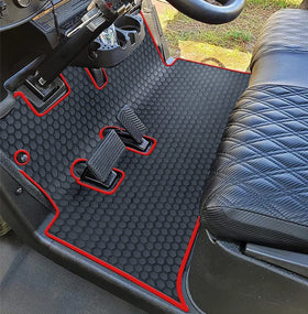 Matericuo EZGO RXV full-coverage floor liner protects the interior