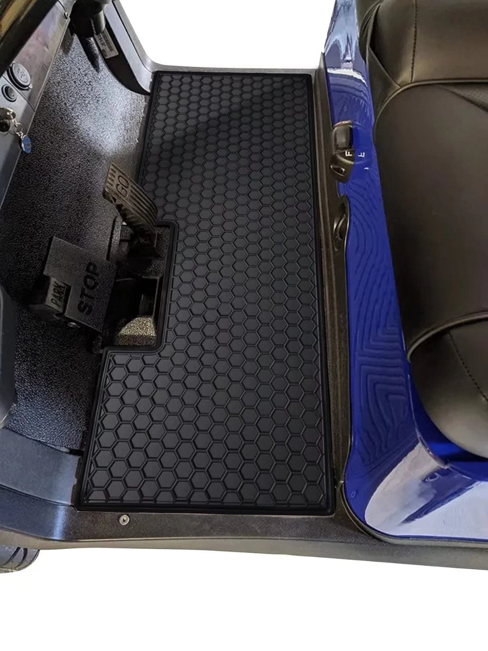 Matericuo golf cart floor liner with precise fit for seamless coverage and protection.