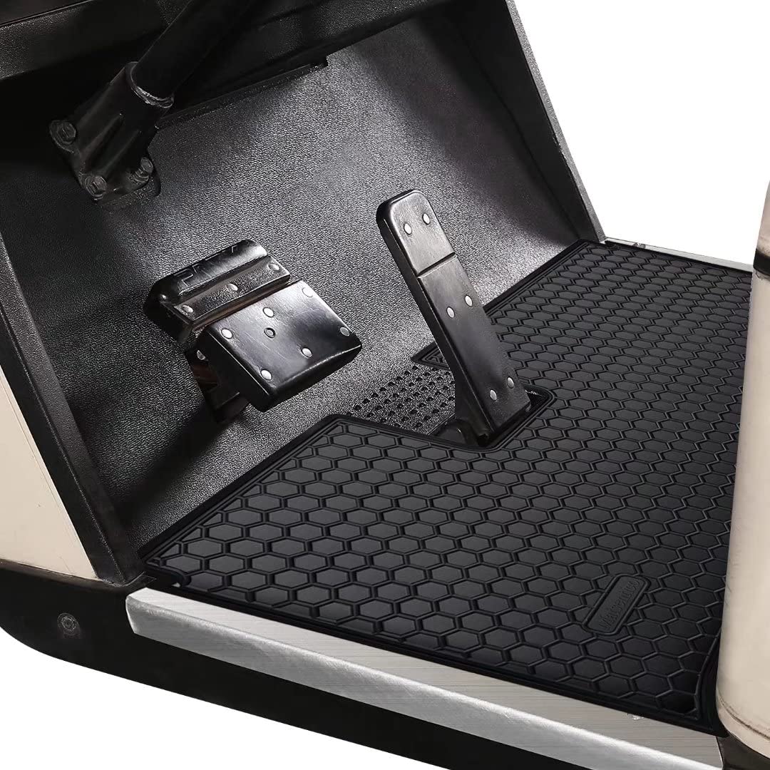 Matericuo golf cart floor mat hex pattern protects cabin from dirt