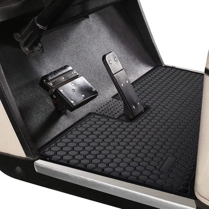 Matericuo golf cart floor mat hex pattern protects cabin from dirt