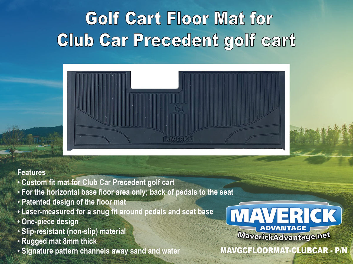 Maverick Advantage 8mm thick floor mat in sleek black, durable non-slip protection.