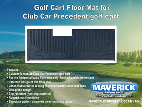 Maverick Advantage 8mm thick floor mat in sleek black, durable non-slip protection.