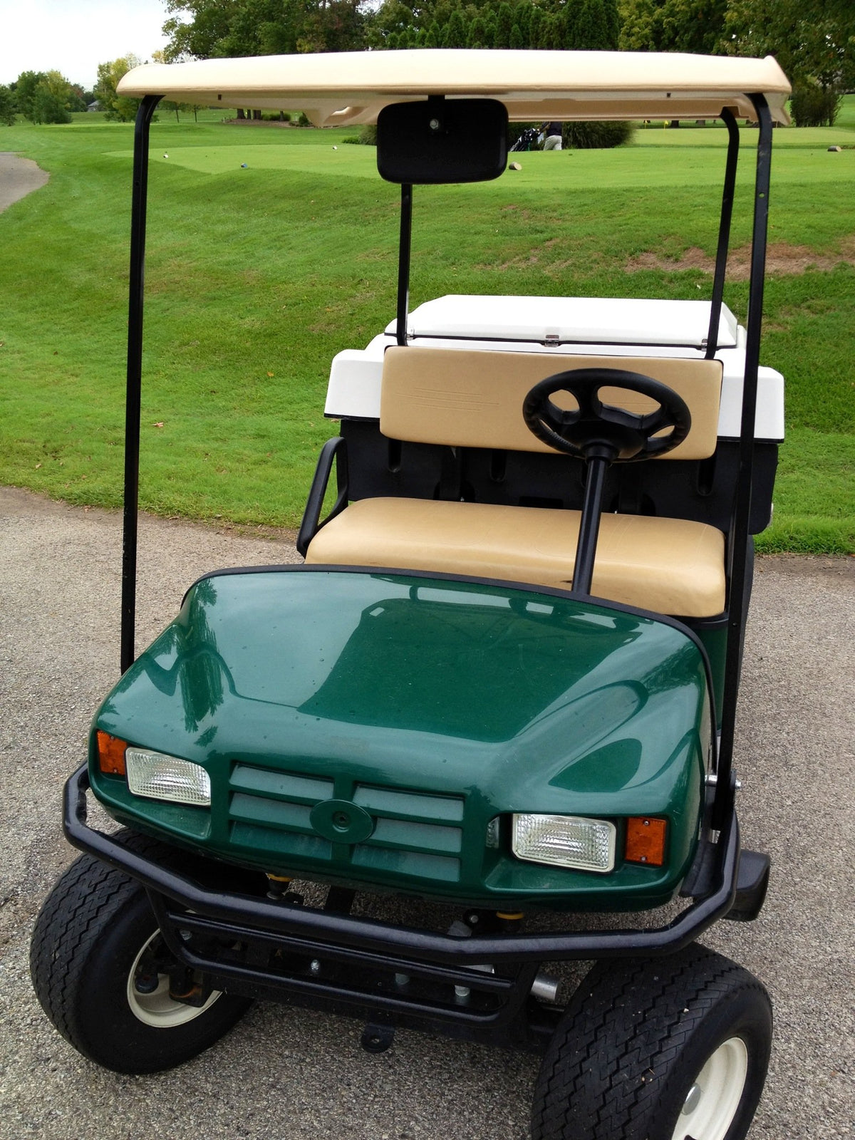 Maverick mirror face 4.5x8 inches enhances rear awareness.